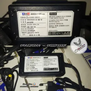 أدابتور 12 ڤولت 3 أمبير للرسيفر و الراوتر و أجهزة الـ DVR و أشرطة الـ LED و أجهزة الراديو - صناعة كوري أورچينال أصلي