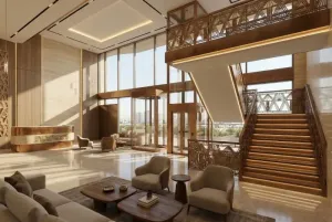 شقة فندقية ب إدارة هيلتون للبيع في سيفل سفن بالقرب من المحتف المصري الكبير و فيو الاهرامات