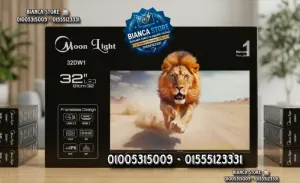 شاشة تلفزيون 32 بوصة مون لايت عادية فريمليس IPS جديدة بالضمان موديل Moon Light 32DW1